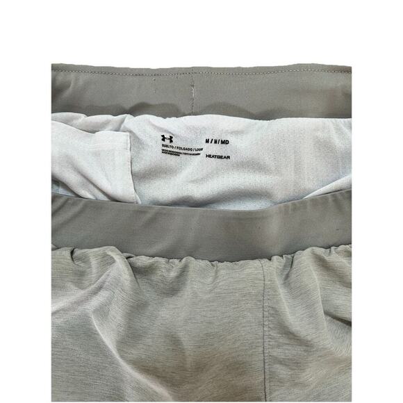 Under Armour Women’s Heat Gear Shorts Size Medium Gray Running Lined Active - Picture 5 of 6